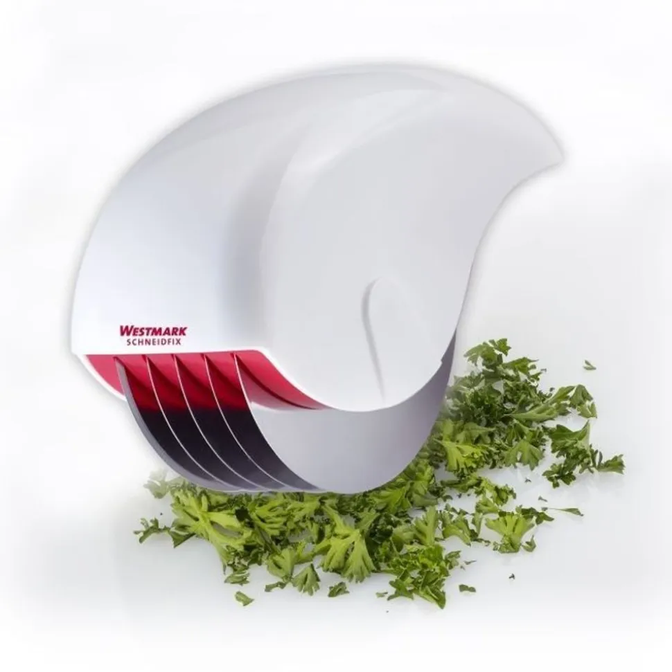 Westmark Schneidfix kruidenroller met 5 mesjes uit kunststof en rvs 15x5.5x9cm