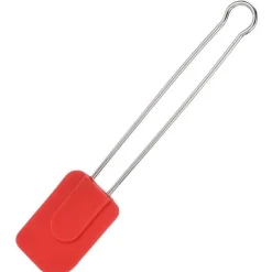 Westmark spatel uit rvs en silicone rood 28.5cm
