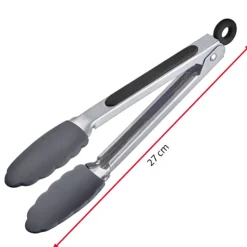 Westmark Tang uit rvs en silicone zwart 27cm