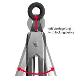 Westmark Tang uit rvs en silicone zwart 27cm