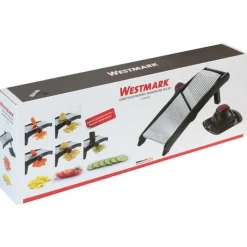 Westmark Vario mandoline uit kunststof en rvs zwart 37x17.5x18cm