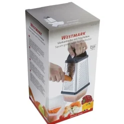 Westmark vierzijdige rasp met opvangbakje uit kunststof en rvs