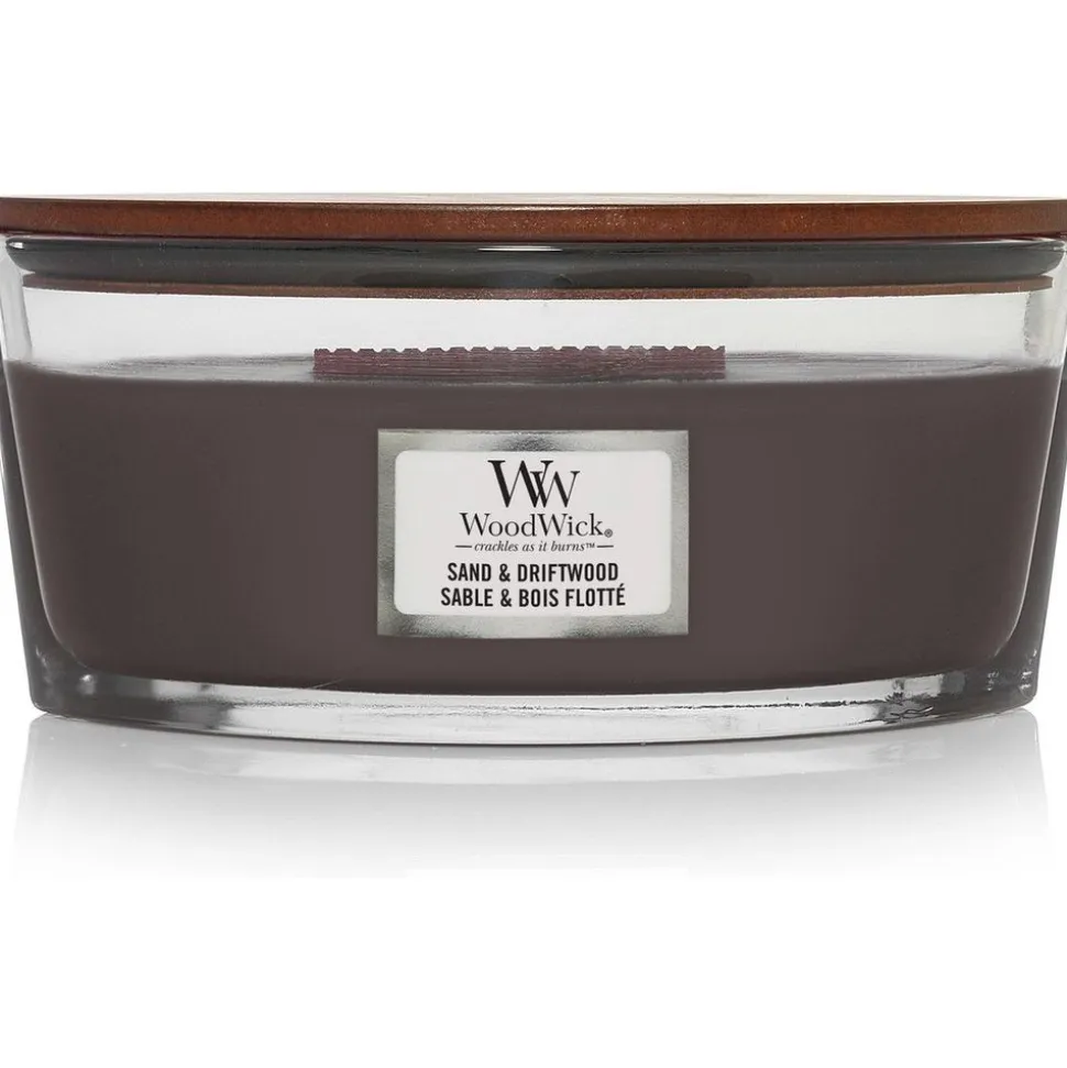 Woodwick Geurkaars Ellipse Sand & Driftwood