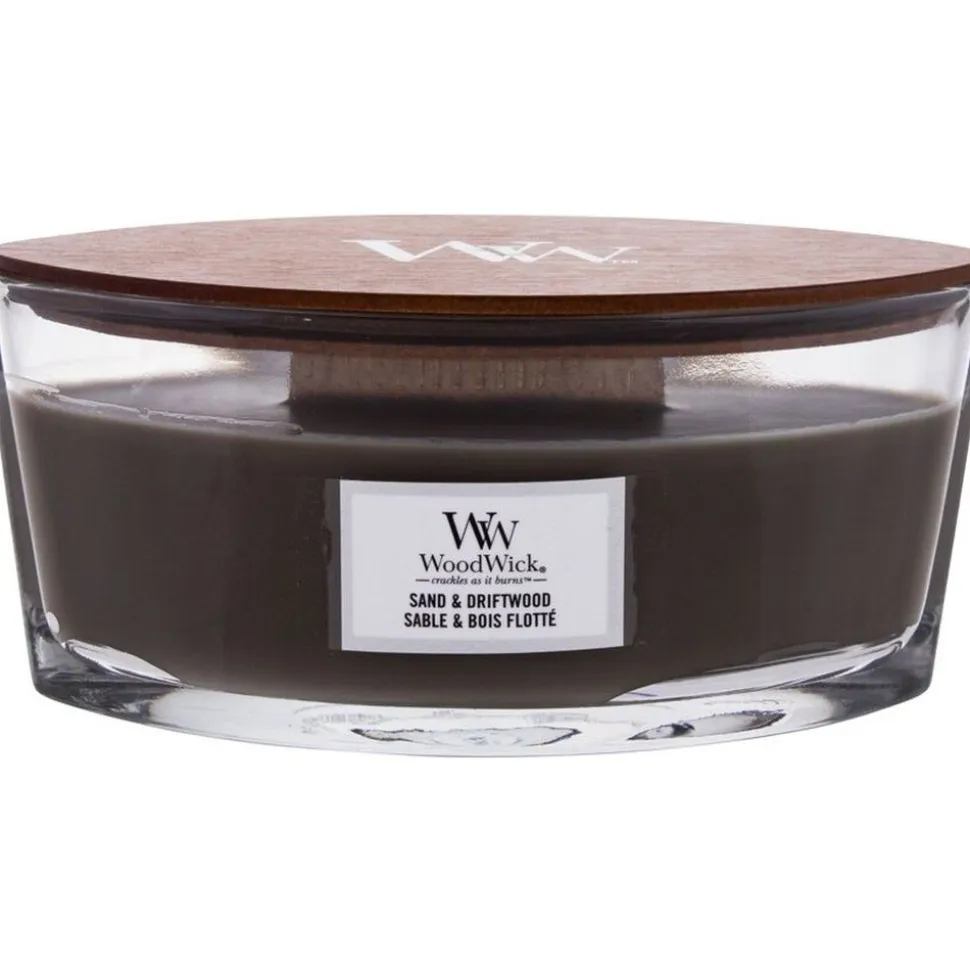 Woodwick Geurkaars Ellipse Sand & Driftwood