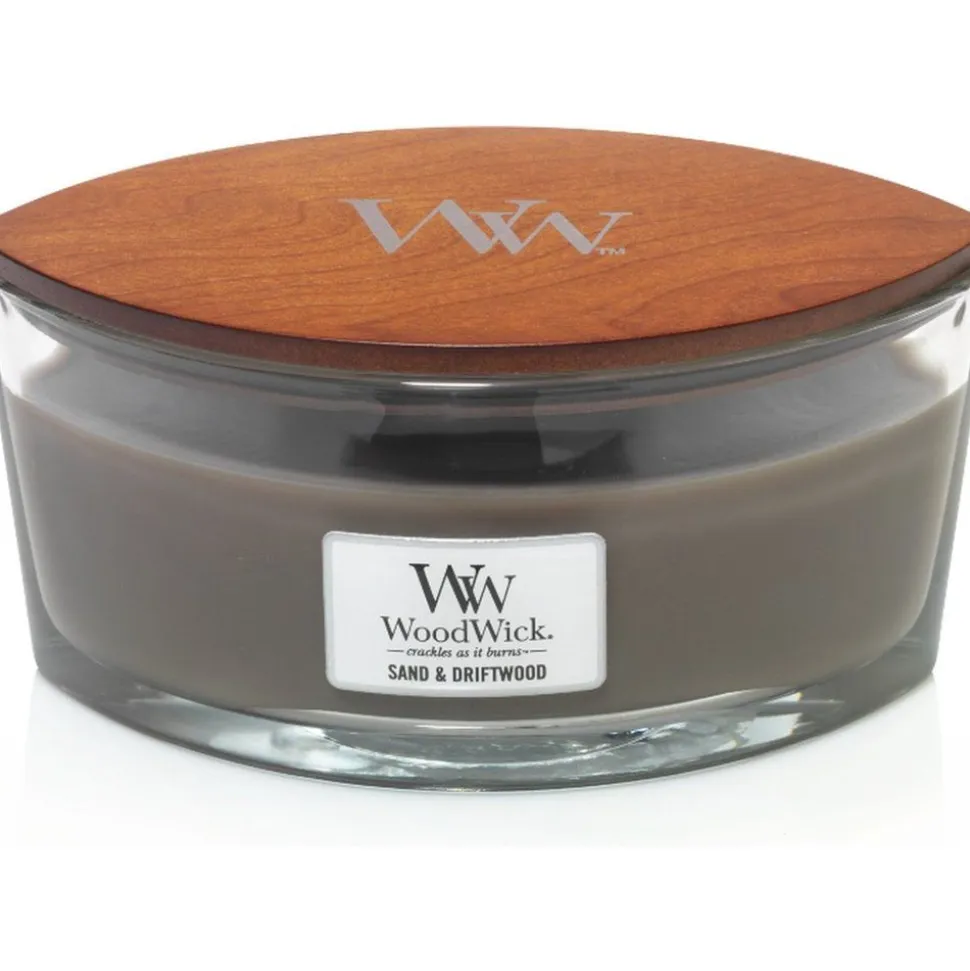 Woodwick Geurkaars Ellipse Sand & Driftwood