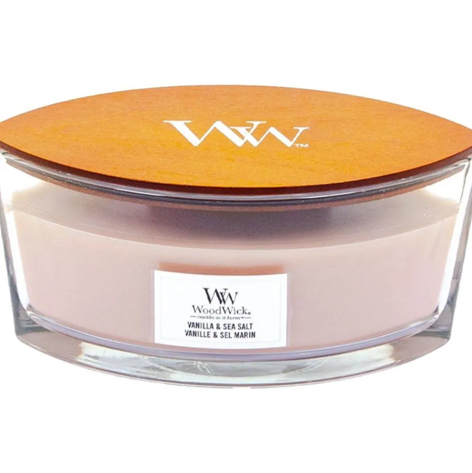 Woodwick Geurkaars Ellipse Vanilla & Sea Salt