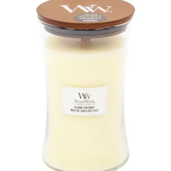 Woodwick Geurkaars Large Island Coconut