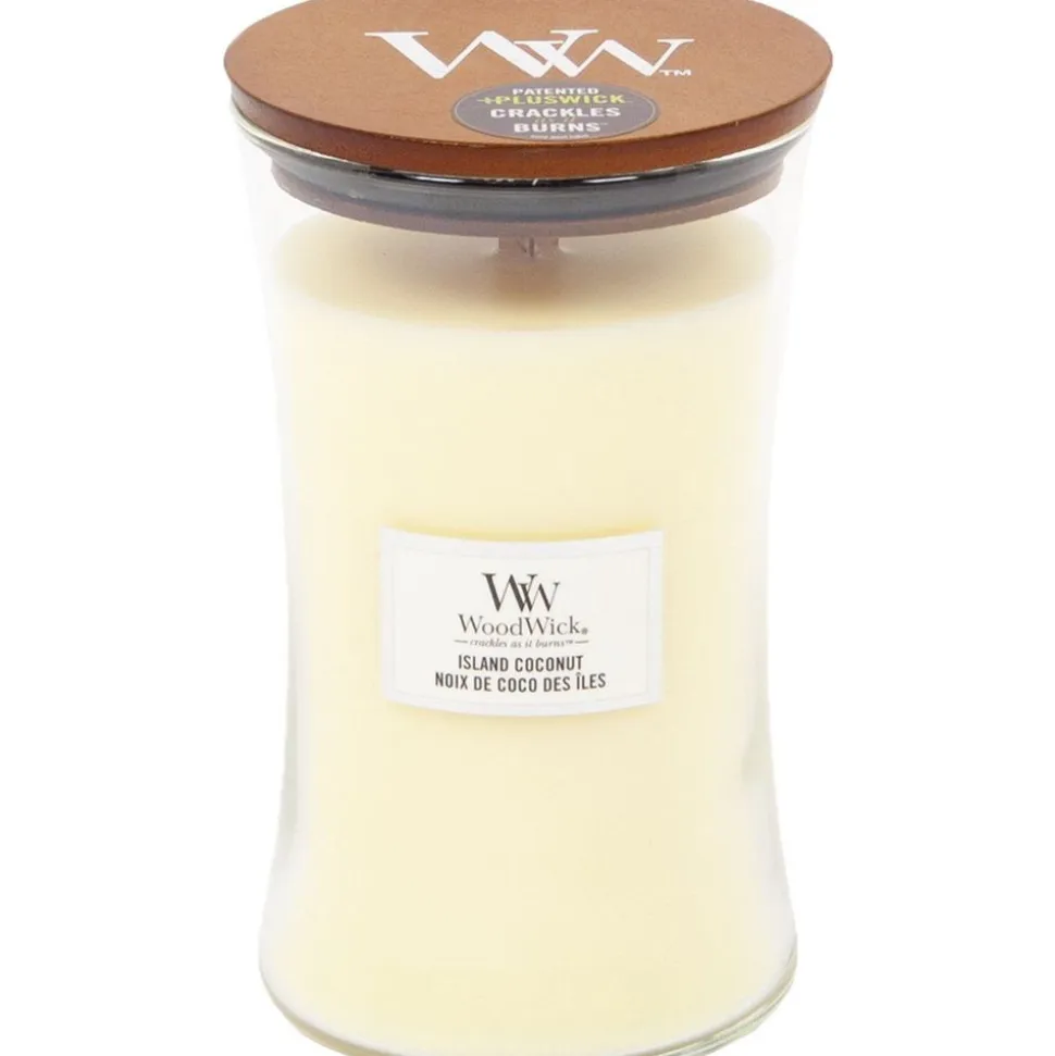 Woodwick Geurkaars Large Island Coconut