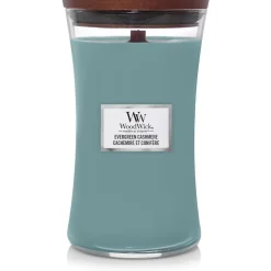 Woodwick Geurkaars Large Evergreen Cashmere