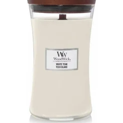 Woodwick Geurkaars Large White Teak