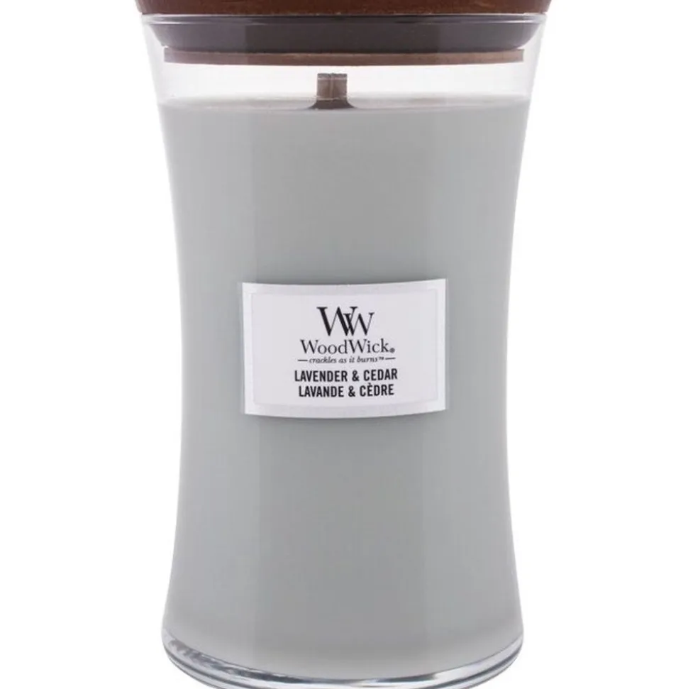 Woodwick Geurkaars Large Lavender & Cedar