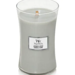 Woodwick Geurkaars Large Lavender & Cedar