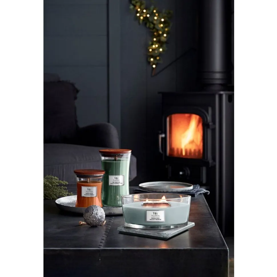 Woodwick Geurkaars Large Mint Leaves & Oak