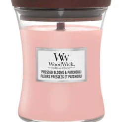 Woodwick Geurkaars Medium Pressed Blooms & Patchouli
