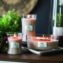 Woodwick Geurkaars Medium Vanilla & Sea Salt