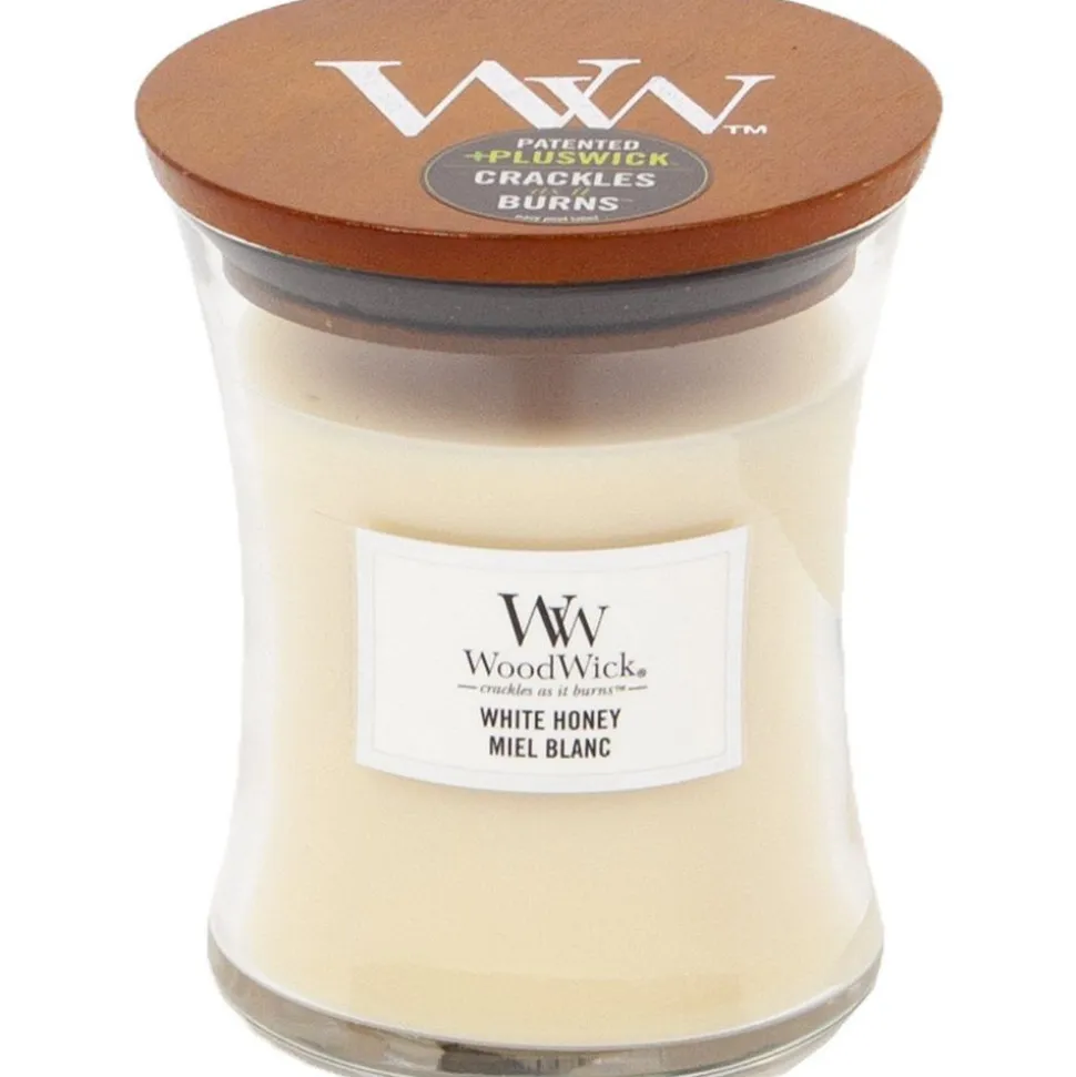 Woodwick Geurkaars Medium White Honey