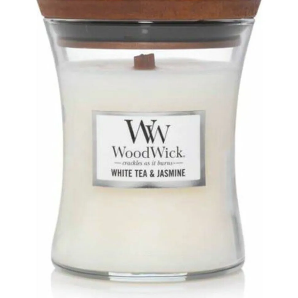 Woodwick Geurkaars Medium White Tea & Jasmine
