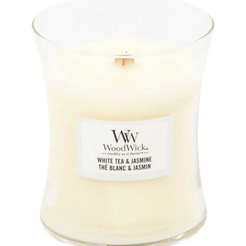 Woodwick Geurkaars Medium White Tea & Jasmine