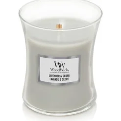 Woodwick Geurkaars Medium Lavender & Cedar