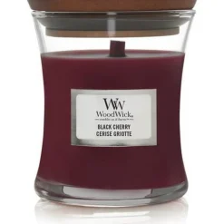 Woodwick Geurkaars Medium Black Cherry