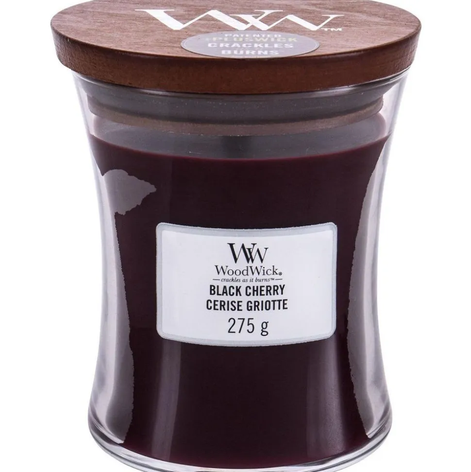 Woodwick Geurkaars Medium Black Cherry