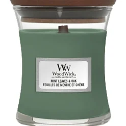 Woodwick Geurkaars Mini Mint Leaves & Oak
