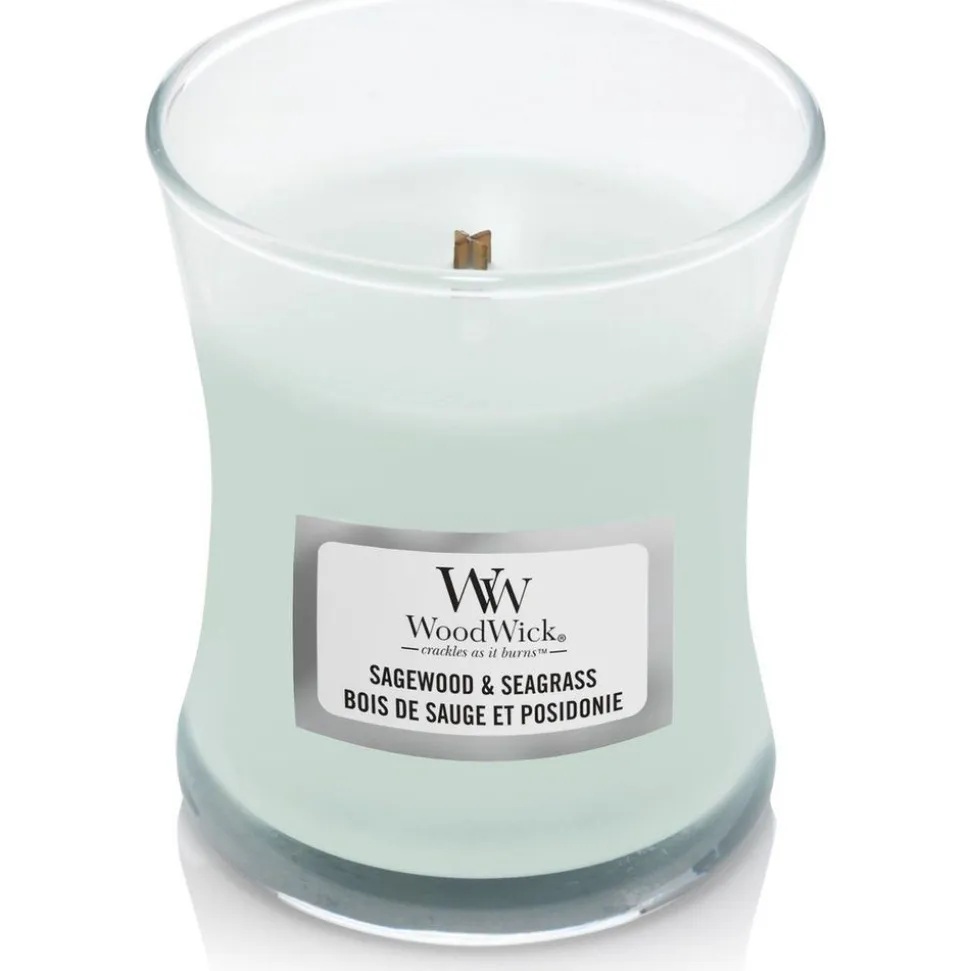 Woodwick Geurkaars Mini Sagewood & Seagrass