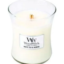 Woodwick Geurkaars Mini White Tea & Jasmine