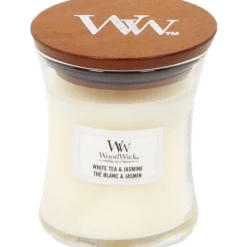 Woodwick Geurkaars Mini White Tea & Jasmine