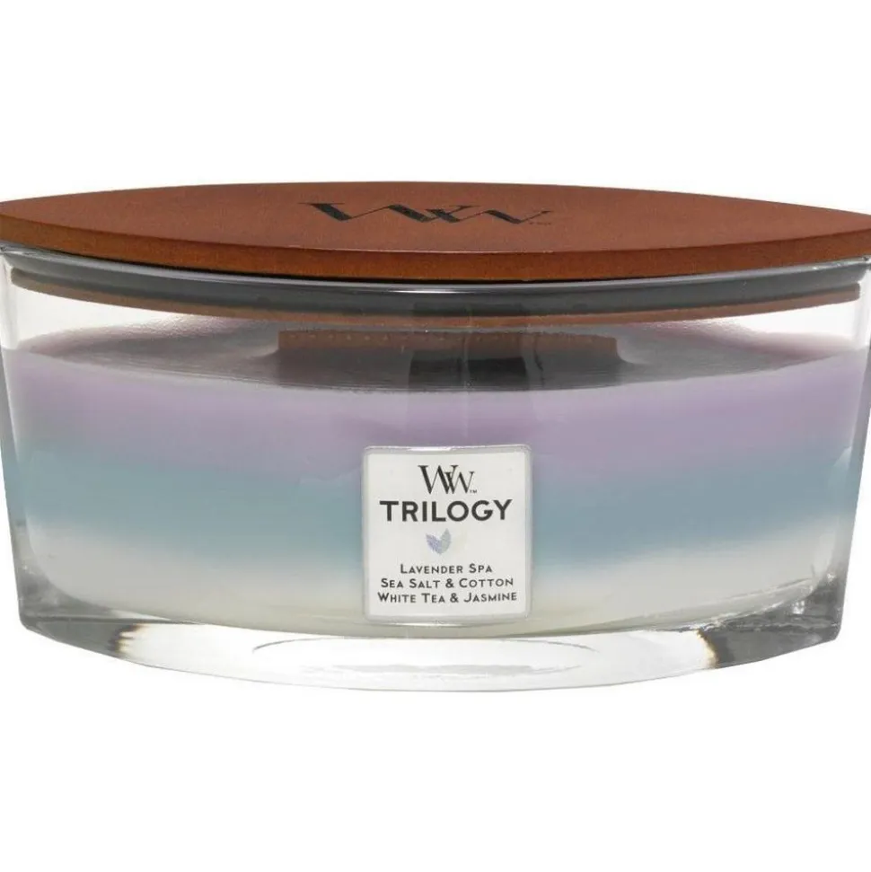 Woodwick Trilogy Geurkaars Ellipse Calmin Retreat