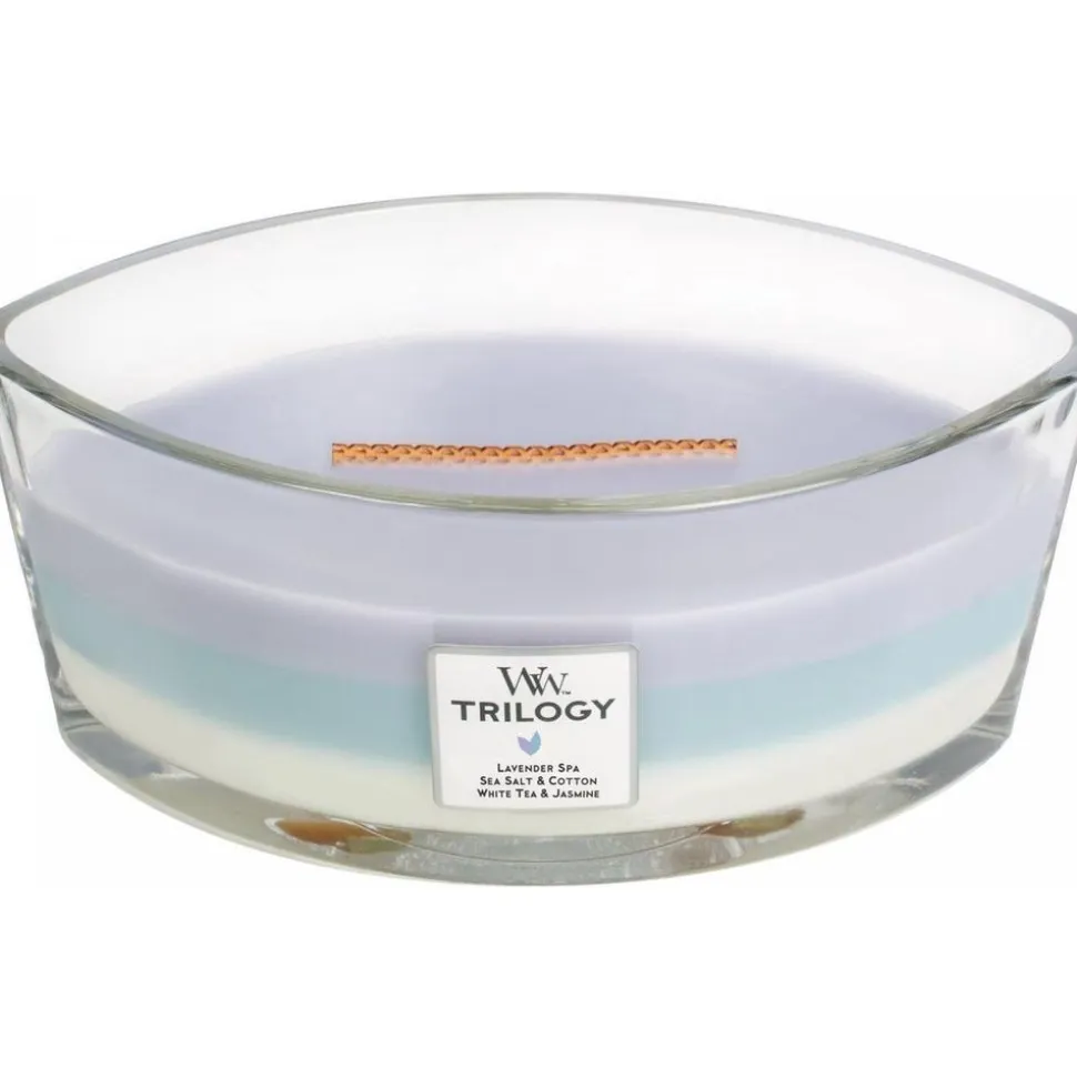 Woodwick Trilogy Geurkaars Ellipse Calmin Retreat