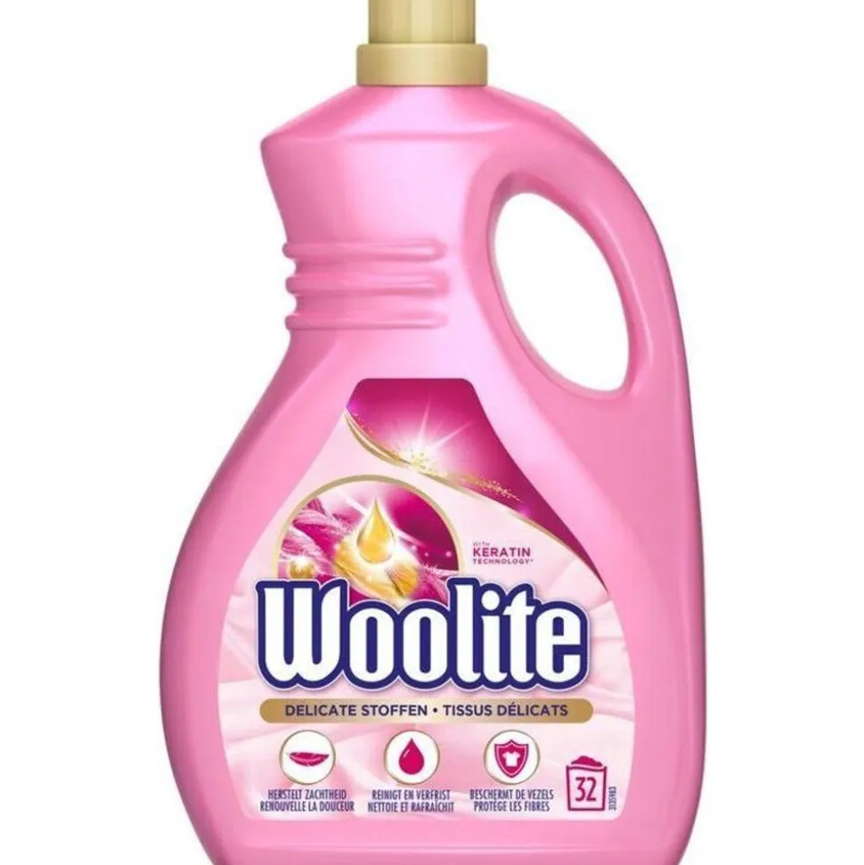 Woolite Wol & Zijde wasmiddel met keratine 32 wasbeurten 1.9L