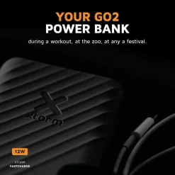 Xtorm 12W Go2 FastCharge Powerbank 5.000 mAh - Charcoal Black - XG2051