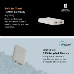 Xtorm 12W Go2 FastCharge Powerbank 5.000 mAh - Ash White - XG2050