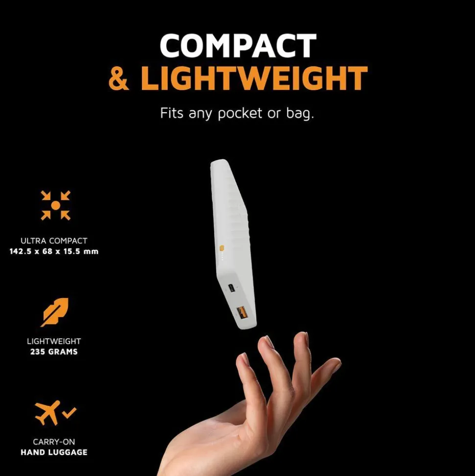 Xtorm 15W Go2 FastCharge Powerbank 10.000 mAh - Ash White - XG2100