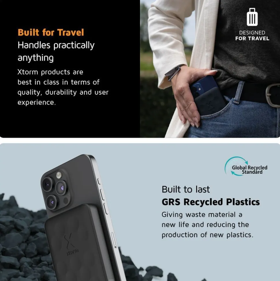 Xtorm 7.5W Magnetic Wireless Powerbank 5.000 mAh - FS5W051