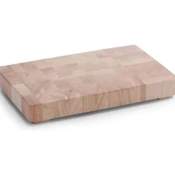 Zeller Hakblok Rubberwood 42X27X5.5cm