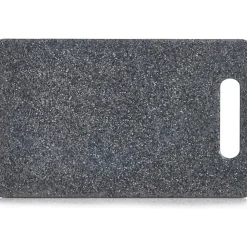 Zeller Snijplank kunststof granite 25X10cm antraciet
