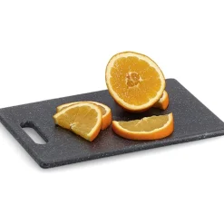 Zeller Snijplank kunststof granite 30X20cm antraciet