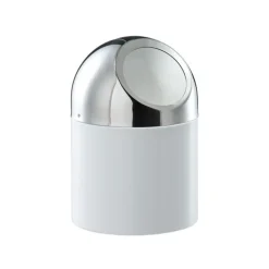 Zeller TAFEL VUILBAKJE WIT METAAL 12x18 cm