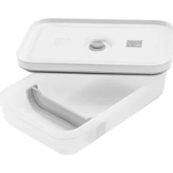 Zwilling Fresh & Save Vacuüm lunchbox L, flat, semi transparant
